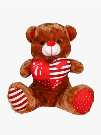 Plush bear with heart "I love you"