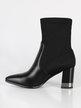 Pointed sock ankle boots