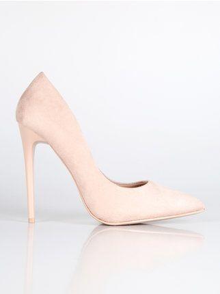 Pointed suede pumps with stiletto heel