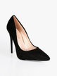 Pointed suede pumps with stiletto heel