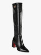 Pointed toe boots with heels