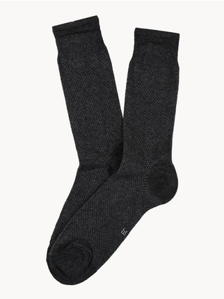 Polka dot men's short socks