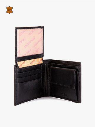 Portefeuille en cuir avec porte-monnaie