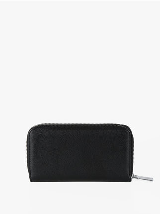 Portefeuille femme rectangulaire avec double zip