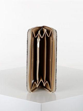 Portefeuille rectangulaire pour femme en éco-cuir