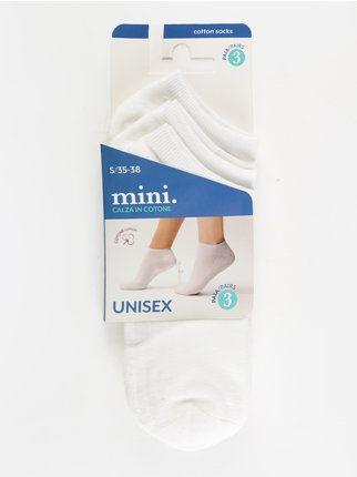 Precioso mini calcetín de algodón  3 PARES