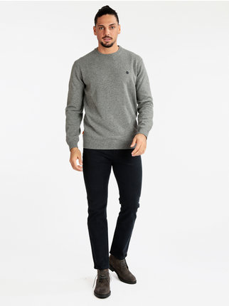 Pull col rond homme en laine