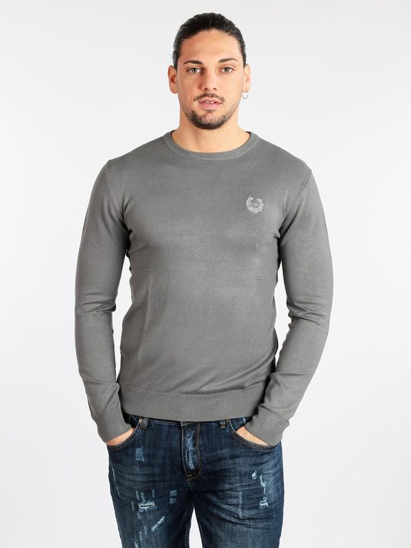 Pull col rond homme en maille