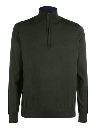 Pull demi-zip grandes tailles homme