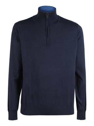 Pull demi-zip homme grandes tailles