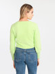 Pull femme cropped poilu