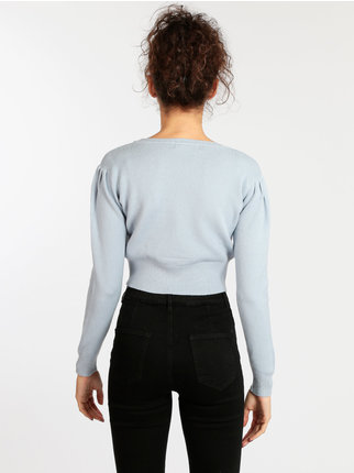Pullover donna cropped