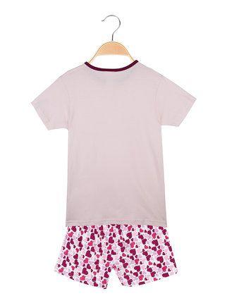 Pyjama court en coton T-shirt + short coeurs