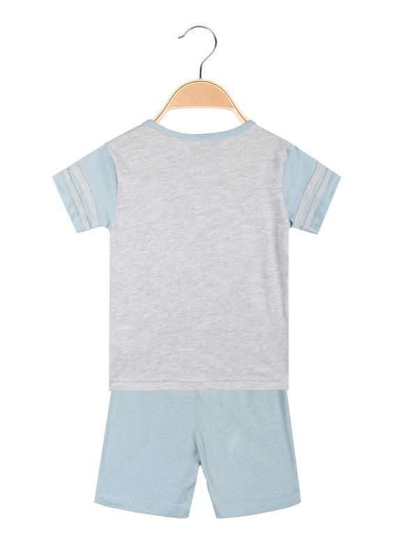 Pyjama court nouveau-né en coton