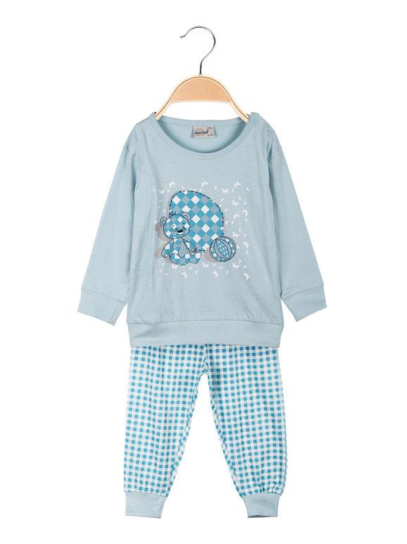 Pyjama long 2 pièces en coton pour bébé