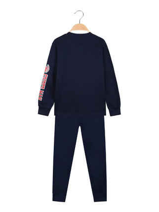 Pyjama long chaud en coton pour enfant avec imprimé