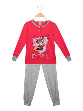 Pyjama long en coton fille Minnie