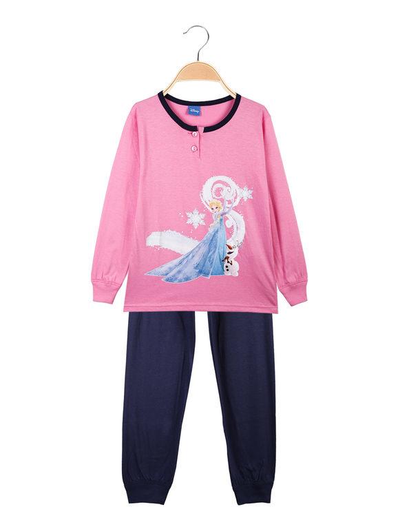 Pyjama long fille Elsa en coton