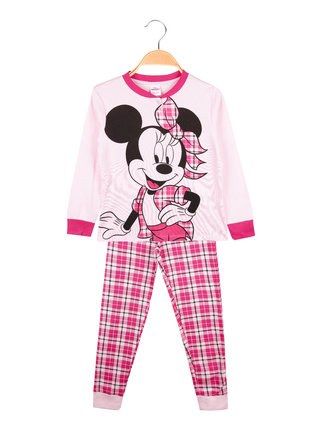 Pyjama long Minnie fille en coton chaud