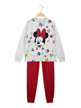 Pyjama Minnie fille en coton molletonné
