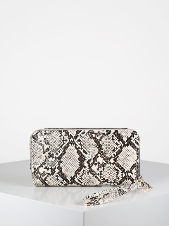 Python women's wallet with cuff