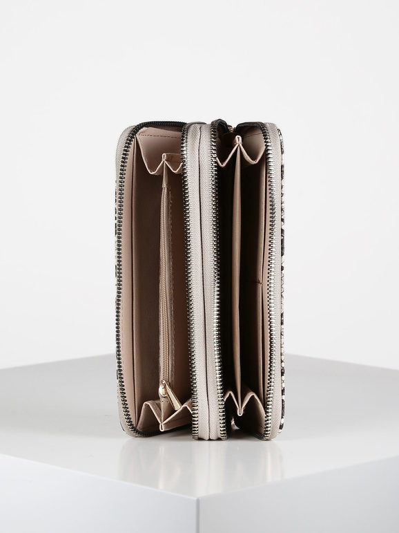 Python women's wallet with cuff
