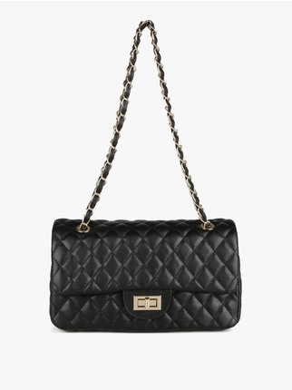 Quilted woman bag with chain