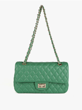 Quilted woman bag with chain