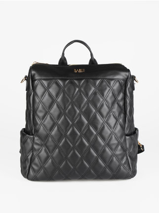 Quilted women's backpack