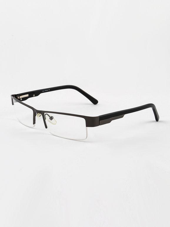 Rectangular glasses with clear lenses