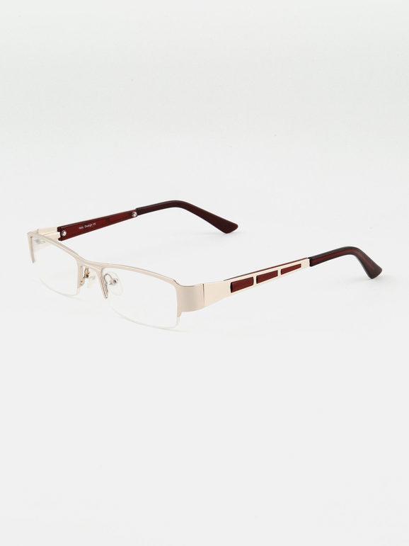 Rectangular transparent glasses