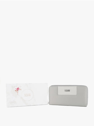 Rectangular wallet with zip