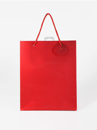 Red glitter gift bag
