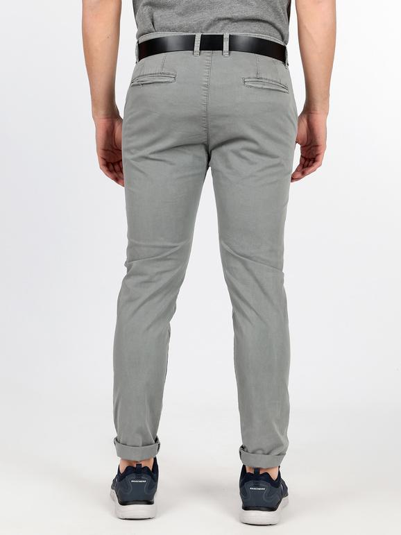 Regular fit cotton trousers
