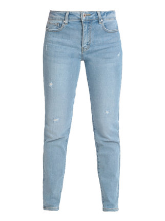 Regular fit women's jeans with rips