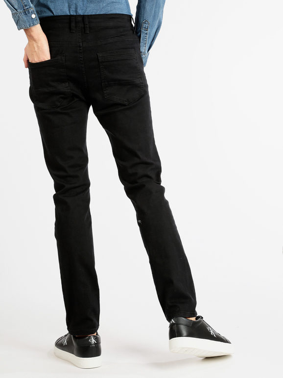 Regular model men's black jeans