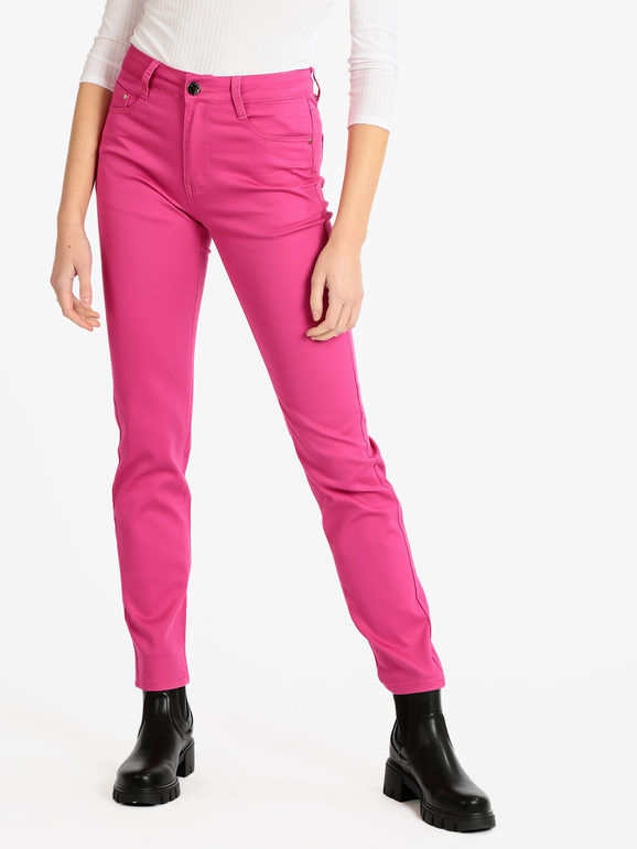 Regular model women's trousers