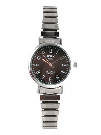 Reloj de pulsera para mujer con correa elástica.