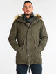 Removable parka with hood and fur