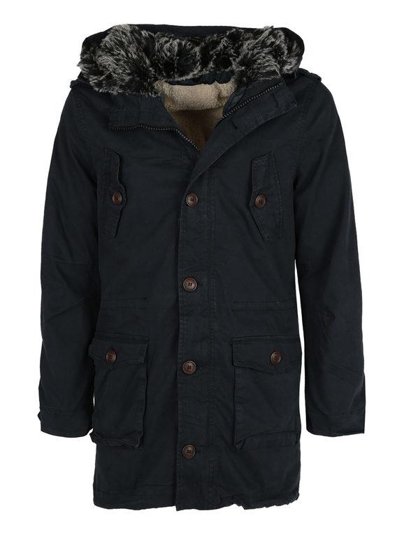 Removable parka with hood