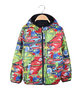 Reversible boy's jacket with prints