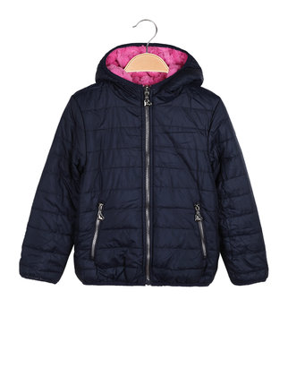 Reversible girl's padded jacket