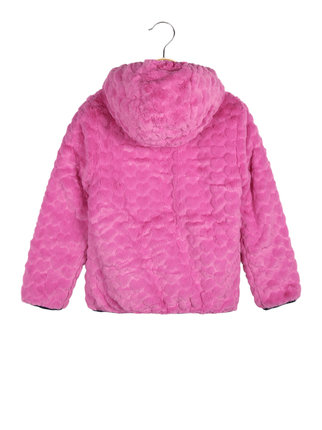 Reversible girl's padded jacket