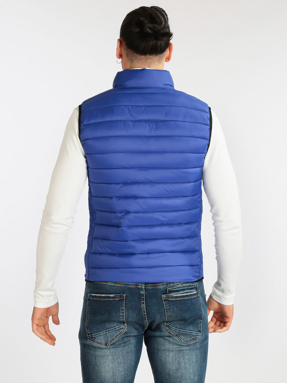 Reversible men's sleeveless jacket
