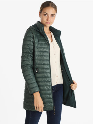 Reversible women's jacket with hood