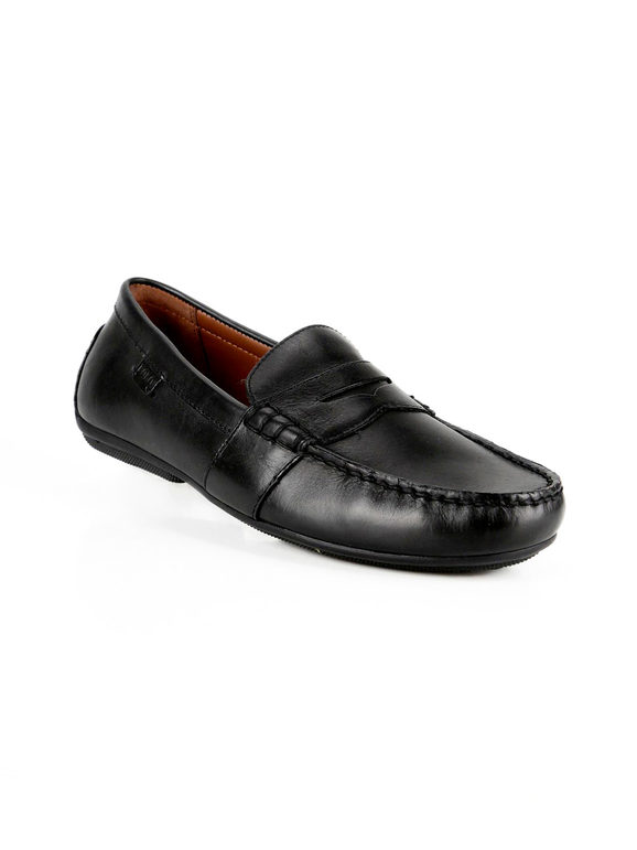Reynold  Black leather loafers