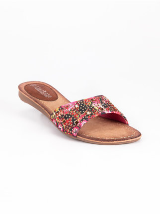 Rhinestone slippers - colored