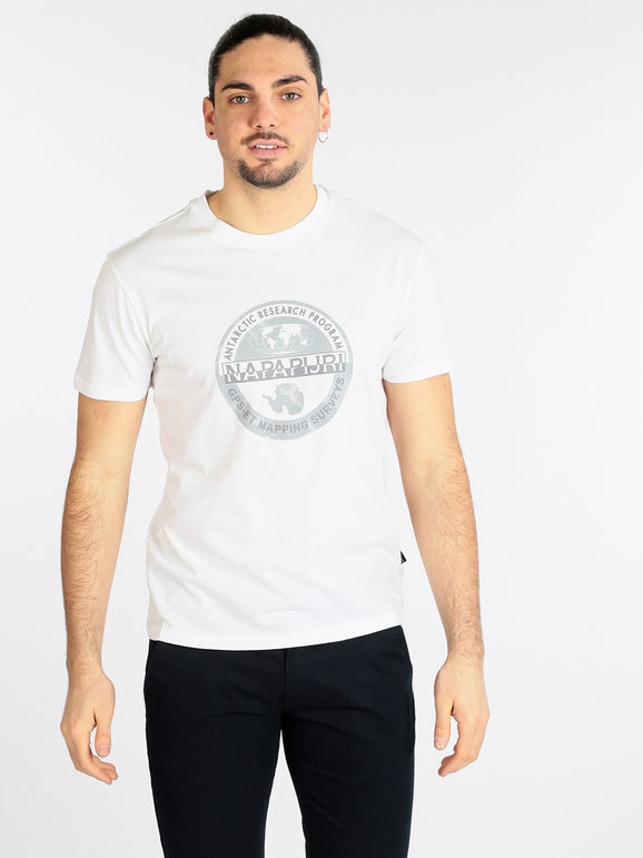 S BOLLO SS 1 T-shirt uomo in cotone con stampa