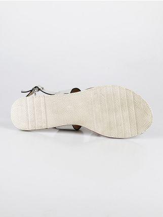 Sandali bassi a fascia  grigio