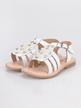Sandalias blancas con perlas y diamantes de imitación